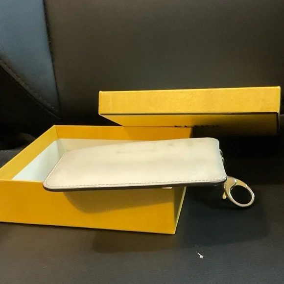 FENDI leather studded key case pouch with original box - Picture 3 of 7